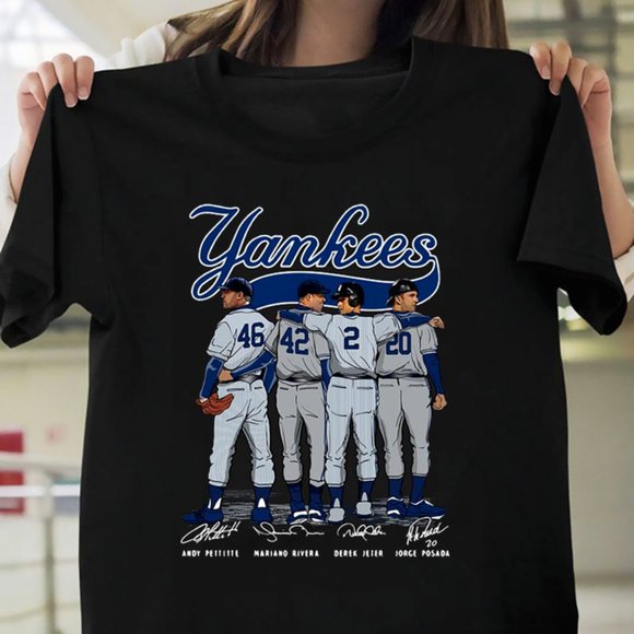 Gildan Other - NY Yankees NWOT Andy Pettitte Mariano Rivera Derek Jeter signatures shirt.